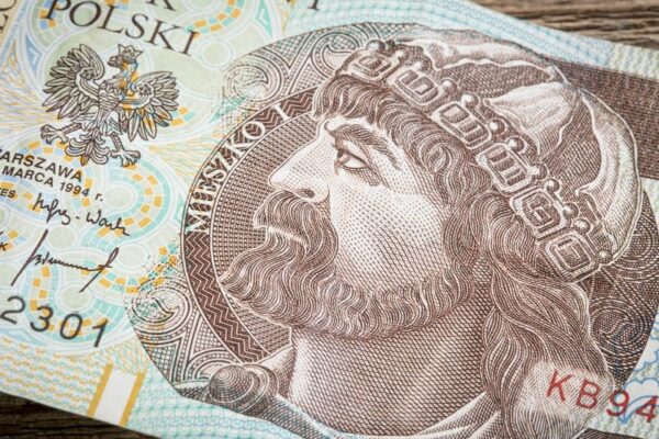 Mieszko I – pierwszy władca Polski. Na zdjęciu postać Mieszka na banknocie 100 zł.